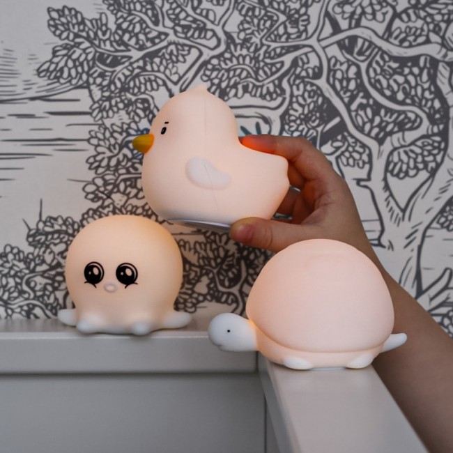 Zestaw lampek Mini Ocean Rabbit & Friends - Żółw, ośmiornica, kaczuszka