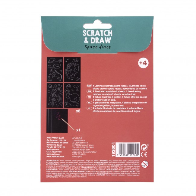 Mini wydrapywanki Apli Kids - Dinozaury