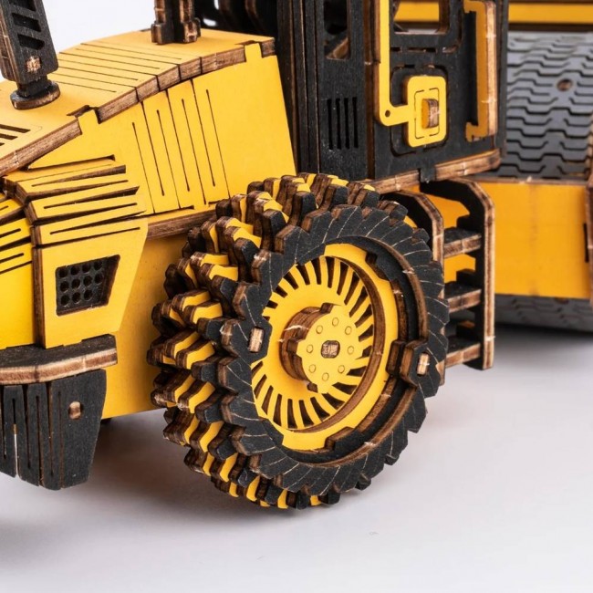 Drewniane puzzle 3D Robotime - Walec drogowy