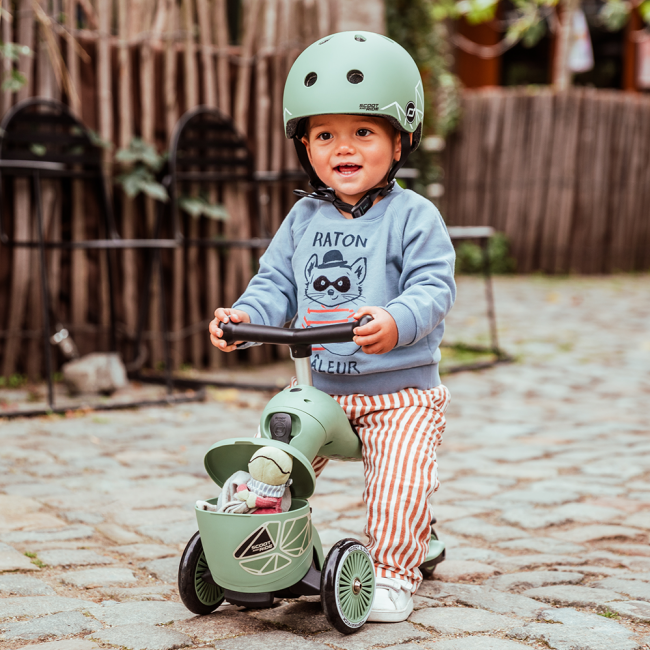 Hulajnoga i rowerek 2w1 Highwaykick 1 Lifestyle SCOOTANDRIDE 1-5 lat - Green Lines
