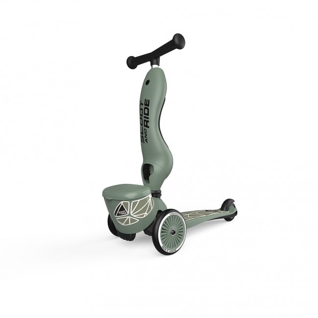 Hulajnoga i rowerek 2w1 Highwaykick 1 Lifestyle SCOOTANDRIDE 1-5 lat - Green Lines