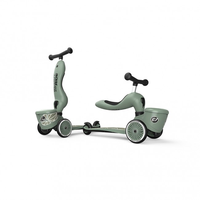 Hulajnoga i rowerek 2w1 Highwaykick 1 Lifestyle SCOOTANDRIDE 1-5 lat - Green Lines
