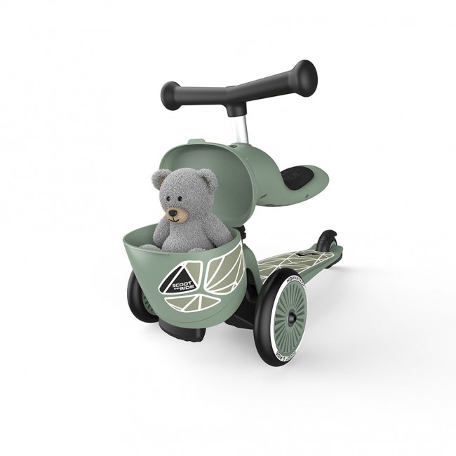 Hulajnoga i rowerek 2w1 Highwaykick 1 Lifestyle SCOOTANDRIDE 1-5 lat - Green Lines