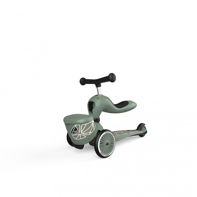 Hulajnoga i rowerek 2w1 Highwaykick 1 Lifestyle SCOOTANDRIDE 1-5 lat - Green Lines