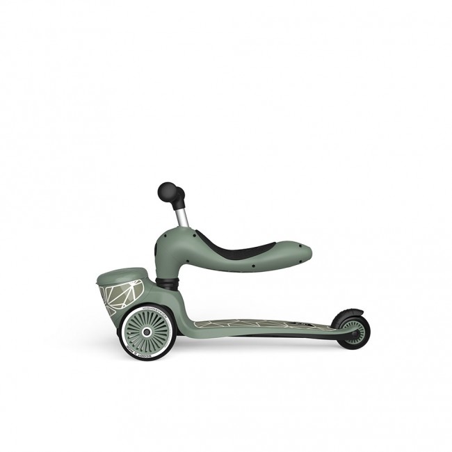 Hulajnoga i rowerek 2w1 Highwaykick 1 Lifestyle SCOOTANDRIDE 1-5 lat - Green Lines
