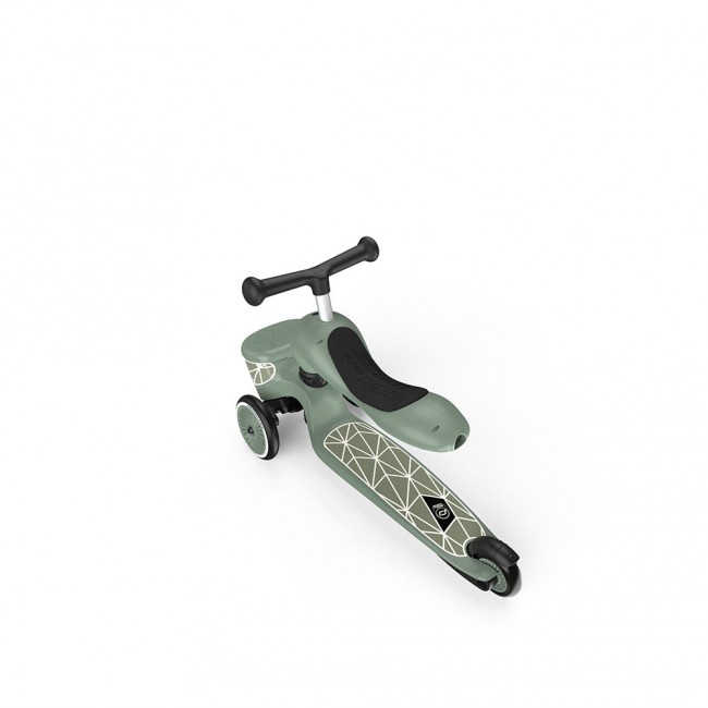 Hulajnoga i rowerek 2w1 Highwaykick 1 Lifestyle SCOOTANDRIDE 1-5 lat - Green Lines
