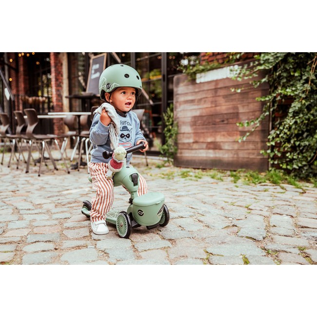 Hulajnoga i rowerek 2w1 Highwaykick 1 Lifestyle SCOOTANDRIDE 1-5 lat - Green Lines