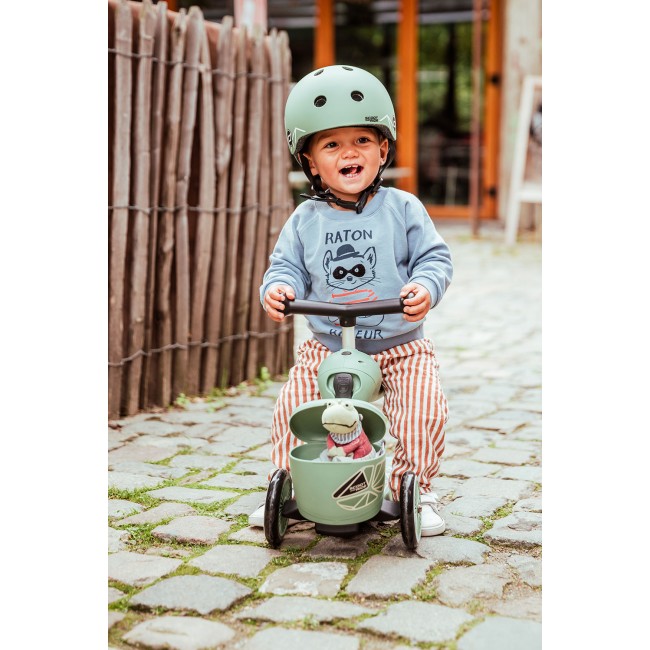 Hulajnoga i rowerek 2w1 Highwaykick 1 Lifestyle SCOOTANDRIDE 1-5 lat - Green Lines