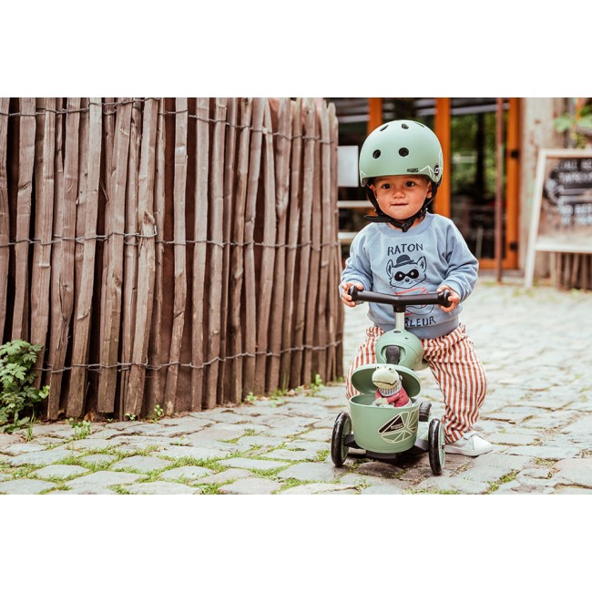 Hulajnoga i rowerek 2w1 Highwaykick 1 Lifestyle SCOOTANDRIDE 1-5 lat - Green Lines