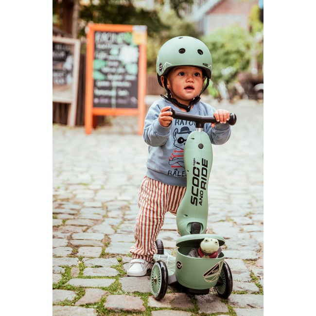 Hulajnoga i rowerek 2w1 Highwaykick 1 Lifestyle SCOOTANDRIDE 1-5 lat - Green Lines