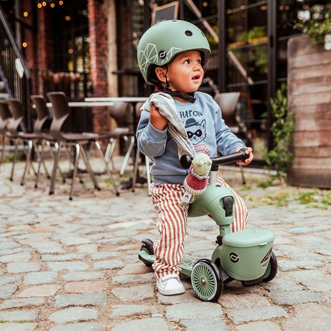 Hulajnoga i rowerek 2w1 Highwaykick 1 Lifestyle SCOOTANDRIDE 1-5 lat - Green Lines