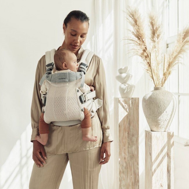 Nosidełko BABYBJORN Harmony 3D Mesh - Kremowy