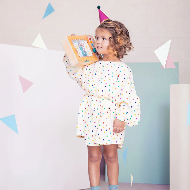 Drewniana animowana pozytywka Lilliputiens - Telewizor