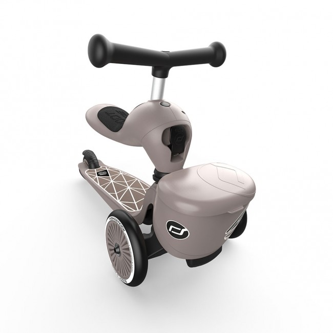 Hulajnoga i rowerek 2w1 Highwaykick 1 Lifestyle SCOOTANDRIDE 1-5 lat - Brown Lines