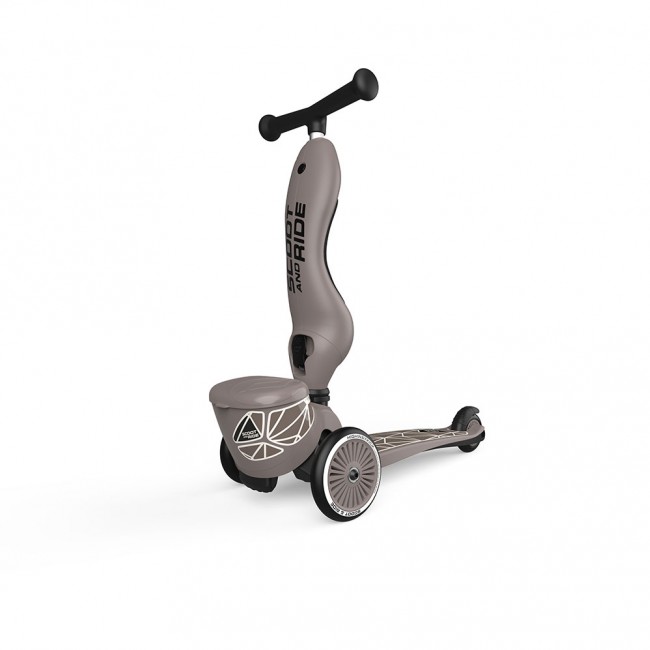Hulajnoga i rowerek 2w1 Highwaykick 1 Lifestyle SCOOTANDRIDE 1-5 lat - Brown Lines