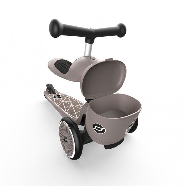 Hulajnoga i rowerek 2w1 Highwaykick 1 Lifestyle SCOOTANDRIDE 1-5 lat - Brown Lines