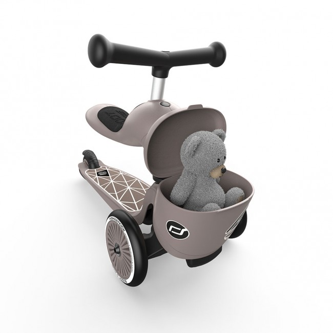 Hulajnoga i rowerek 2w1 Highwaykick 1 Lifestyle SCOOTANDRIDE 1-5 lat - Brown Lines
