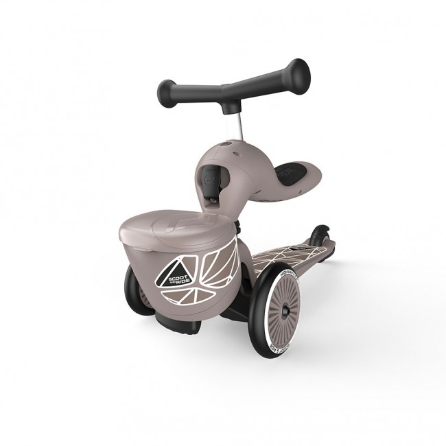 Hulajnoga i rowerek 2w1 Highwaykick 1 Lifestyle SCOOTANDRIDE 1-5 lat - Brown Lines
