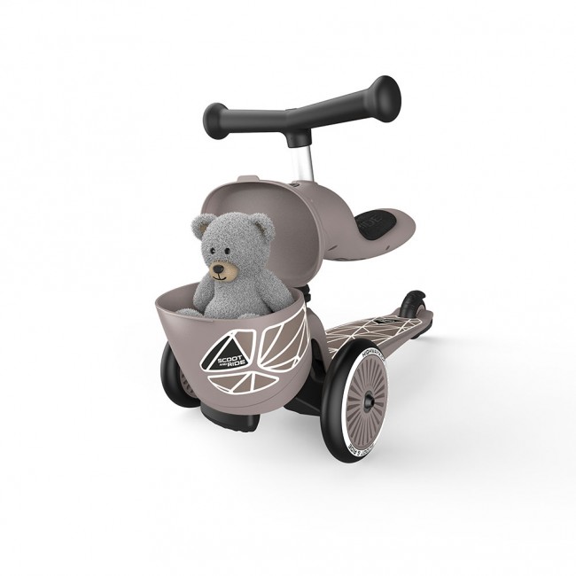 Hulajnoga i rowerek 2w1 Highwaykick 1 Lifestyle SCOOTANDRIDE 1-5 lat - Brown Lines