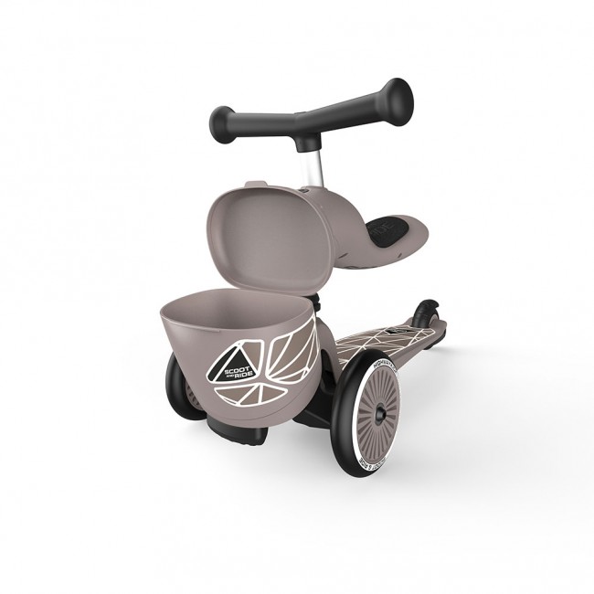 Hulajnoga i rowerek 2w1 Highwaykick 1 Lifestyle SCOOTANDRIDE 1-5 lat - Brown Lines