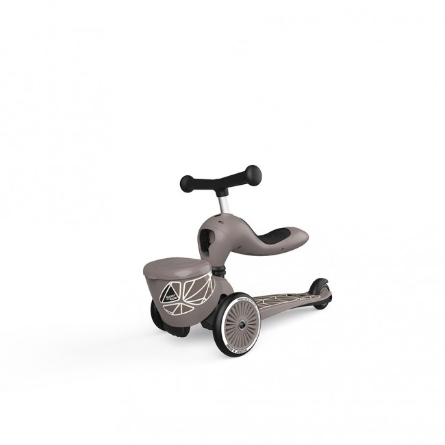 Hulajnoga i rowerek 2w1 Highwaykick 1 Lifestyle SCOOTANDRIDE 1-5 lat - Brown Lines