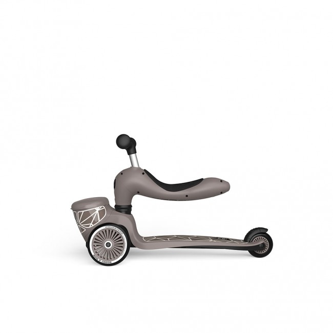 Hulajnoga i rowerek 2w1 Highwaykick 1 Lifestyle SCOOTANDRIDE 1-5 lat - Brown Lines