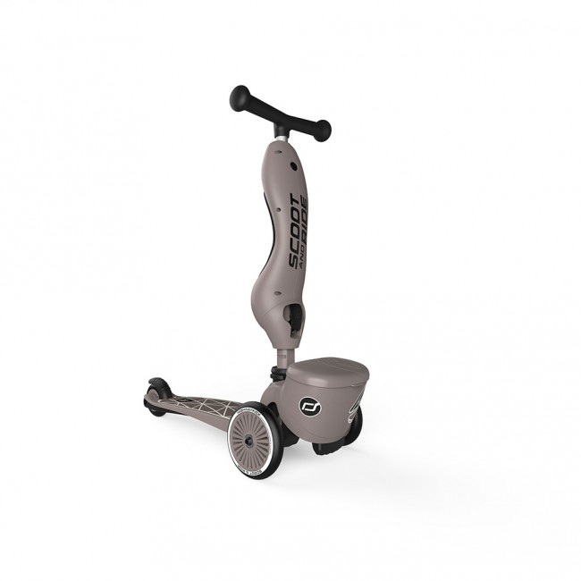 Hulajnoga i rowerek 2w1 Highwaykick 1 Lifestyle SCOOTANDRIDE 1-5 lat - Brown Lines