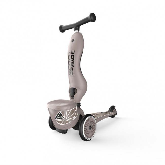 Hulajnoga i rowerek 2w1 Highwaykick 1 Lifestyle SCOOTANDRIDE 1-5 lat - Brown Lines