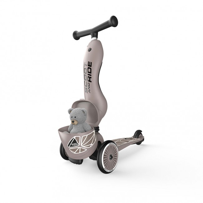 Hulajnoga i rowerek 2w1 Highwaykick 1 Lifestyle SCOOTANDRIDE 1-5 lat - Brown Lines