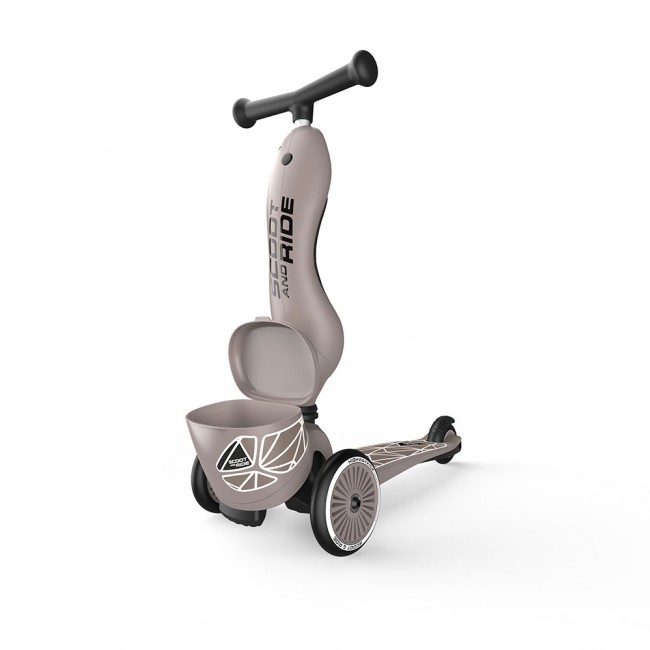 Hulajnoga i rowerek 2w1 Highwaykick 1 Lifestyle SCOOTANDRIDE 1-5 lat - Brown Lines
