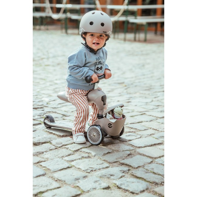 Hulajnoga i rowerek 2w1 Highwaykick 1 Lifestyle SCOOTANDRIDE 1-5 lat - Brown Lines