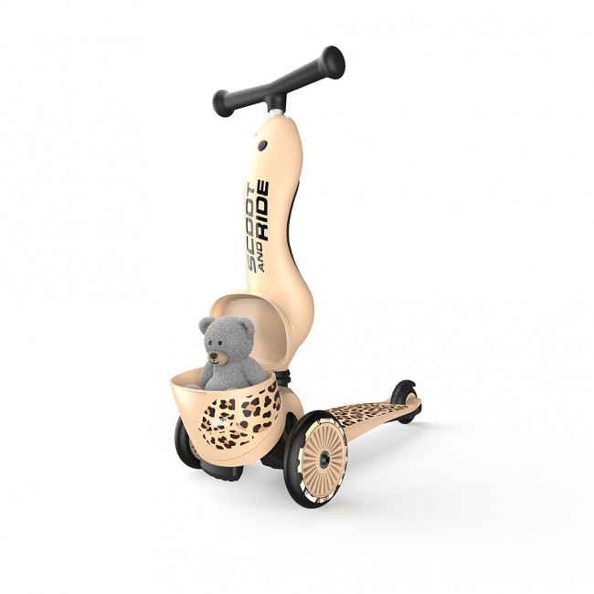 Hulajnoga i rowerek 2w1 Highwaykick 1 Lifestyle SCOOTANDRIDE 1-5 lat - Leopard