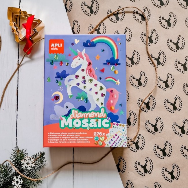 Zestaw artystyczny diamentowa mozaika Apli Kids