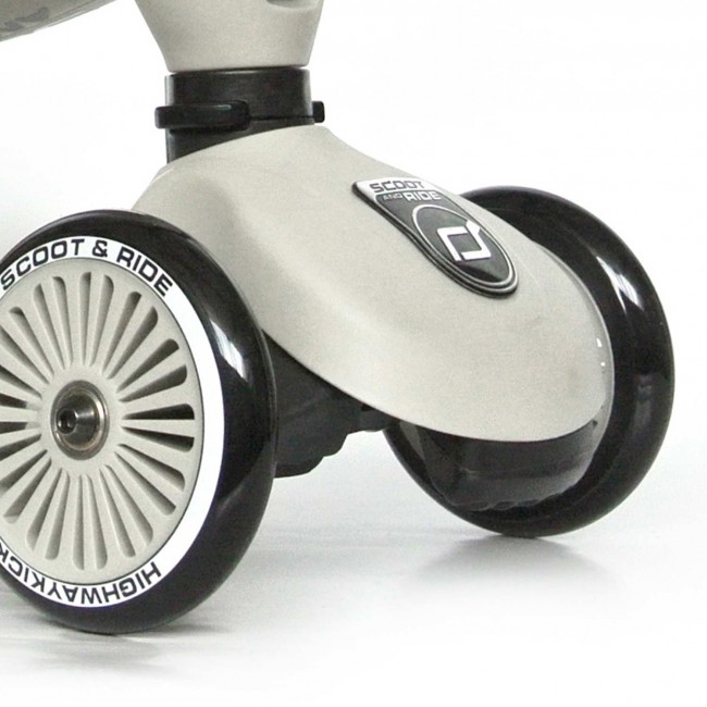 Zestaw Hulajnoga i rowerek 2w1 Highwaykick 1 SCOOTANDRIDE + kask XXS-S Ash