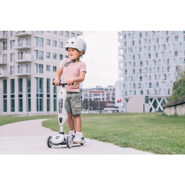 Hulajnoga i rowerek 2w1 Highwaykick SCOOTANDRIDE 1-5 lat - Ash