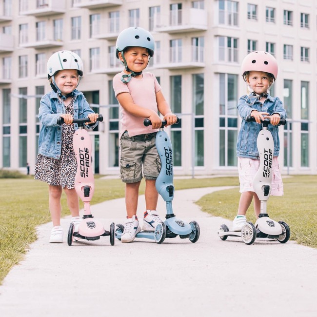 Hulajnoga i rowerek 2w1 Highwaykick SCOOTANDRIDE 1-5 lat - Rose