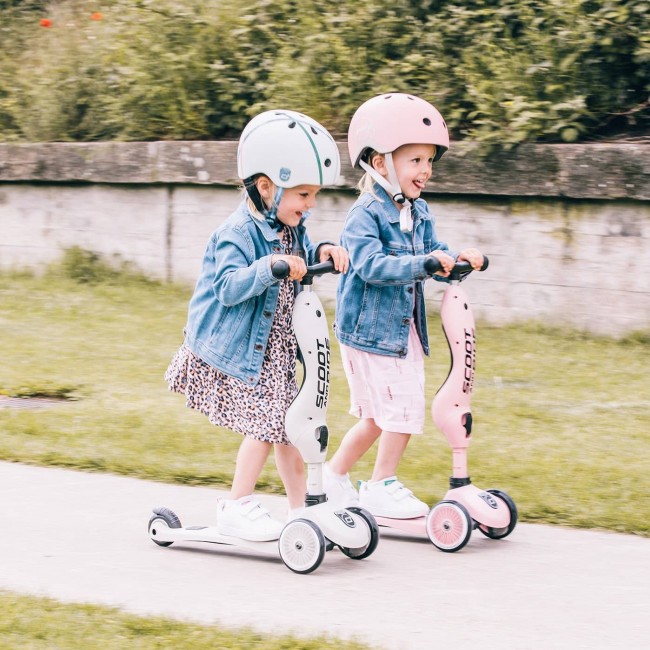 Hulajnoga i rowerek 2w1 Highwaykick SCOOTANDRIDE 1-5 lat - Rose