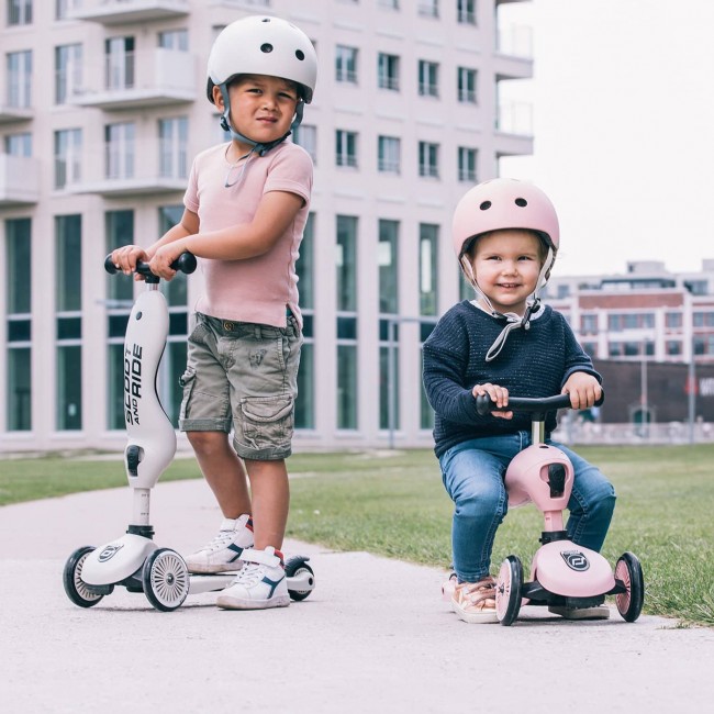 Hulajnoga i rowerek 2w1 Highwaykick SCOOTANDRIDE 1-5 lat - Rose