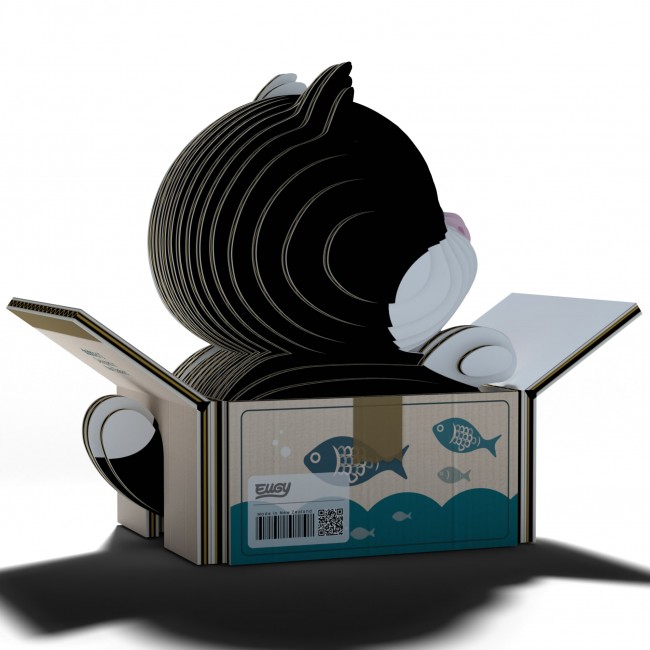 Eko Układanka 3D Eugy - Kotek Tuxedo