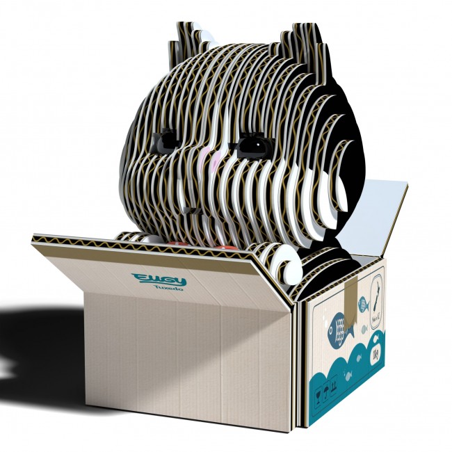 Eko Układanka 3D Eugy - Kotek Tuxedo