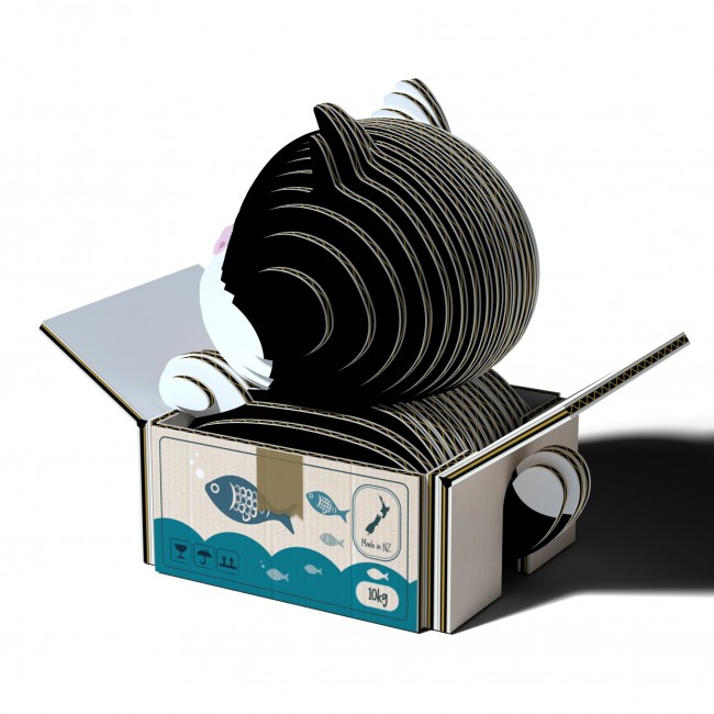 Eko Układanka 3D Eugy - Kotek Tuxedo