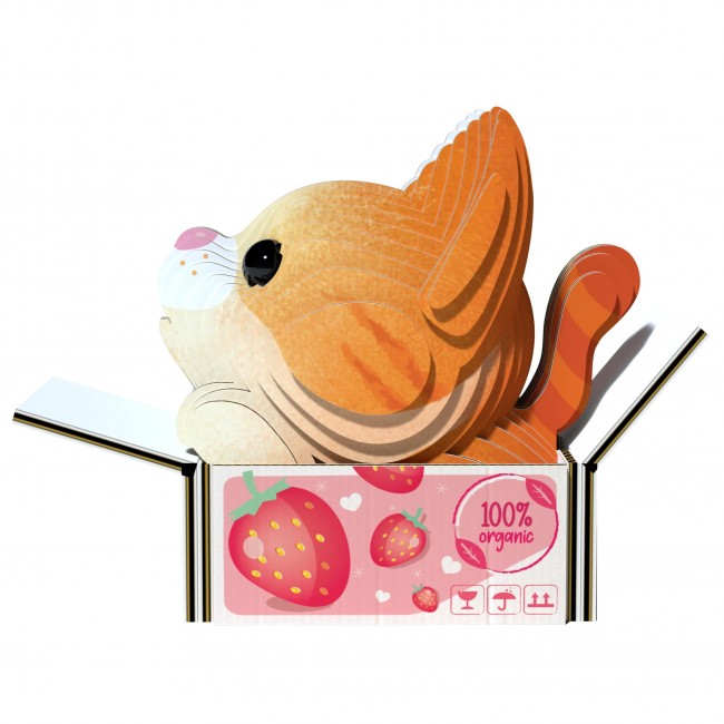 Eko Układanka 3D Eugy - Kotek Pumpkin