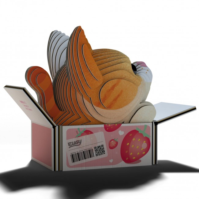 Eko Układanka 3D Eugy - Kotek Pumpkin