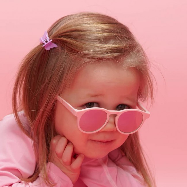 Okularki przeciwsłoneczne z polaryzacją Keyholle Babiators od 3 do 5 lat - Pretty in Pink