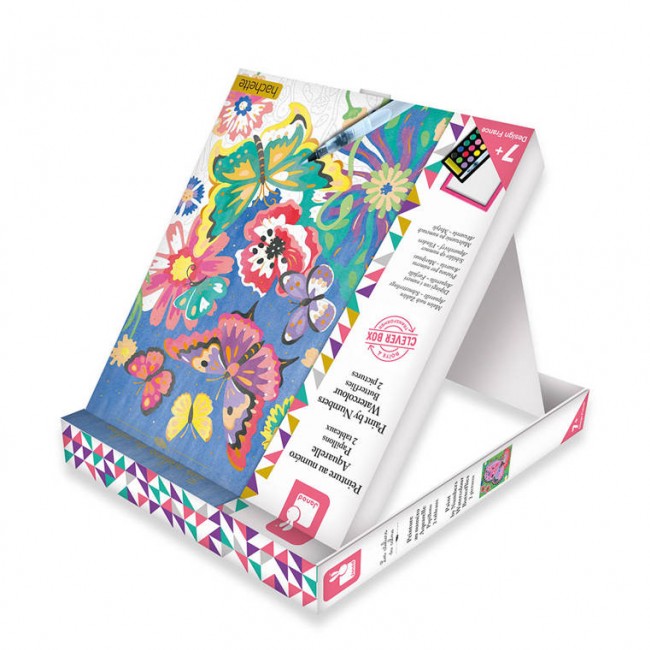 Zestaw kreatywny Malowanie po numerach Janod - Motyle 7+