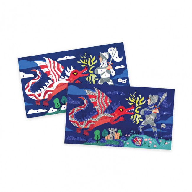 Zestaw kreatywny brokat Janod - Bohaterowie 6+