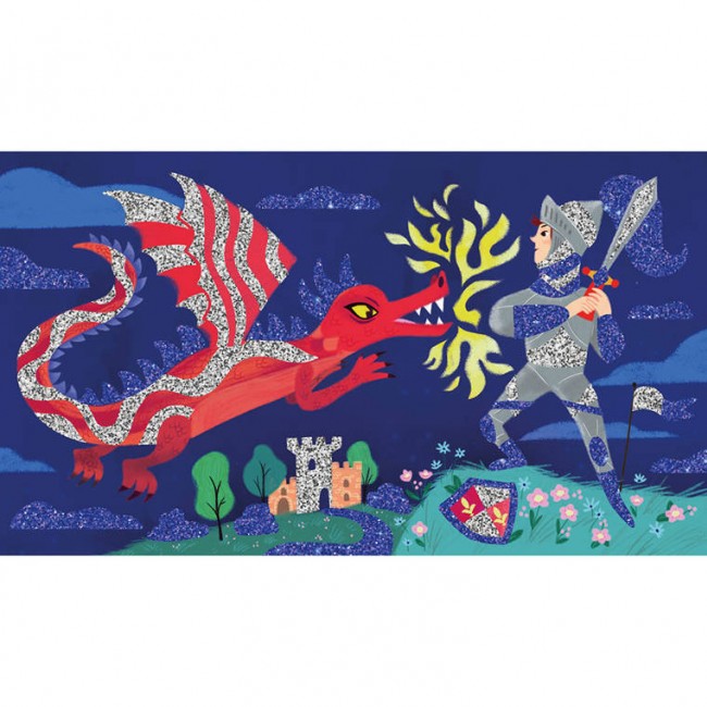 Zestaw kreatywny brokat Janod - Bohaterowie 6+