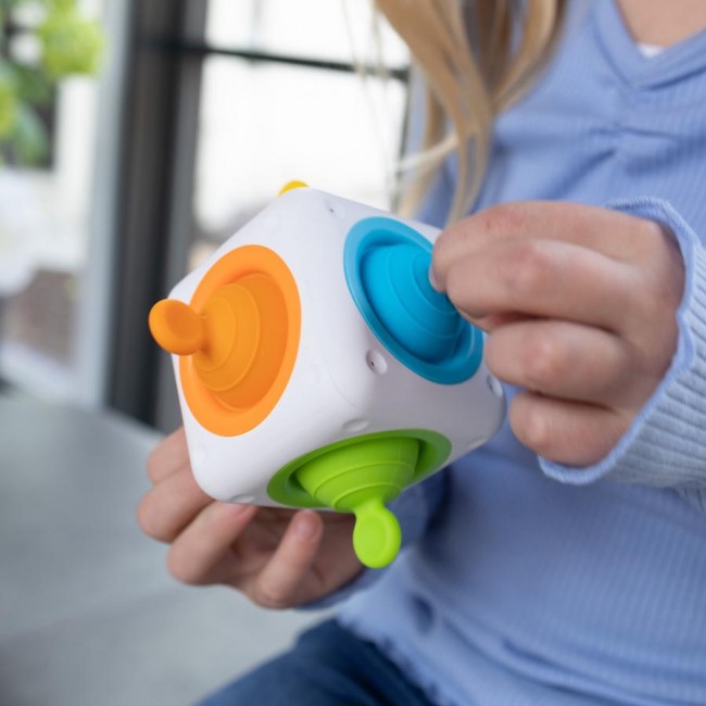 Sensoryczna kostka Fat Brain Toys - Tugl Cube