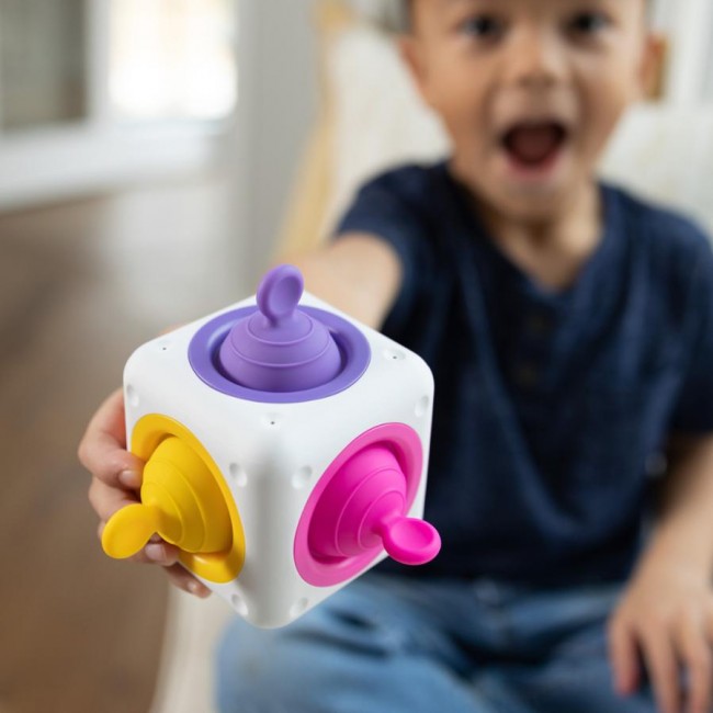 Sensoryczna kostka Fat Brain Toys - Tugl Cube
