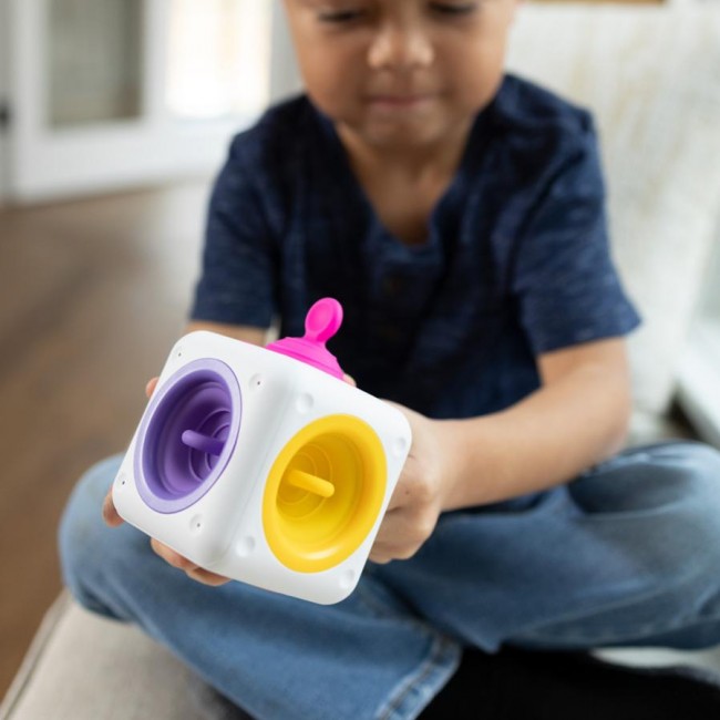 Sensoryczna kostka Fat Brain Toys - Tugl Cube